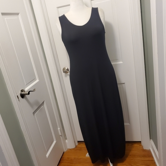 Apt. 9 Black Maxi Lightweight Knit Dress Size Large, Versatile - Picture 6 of 12